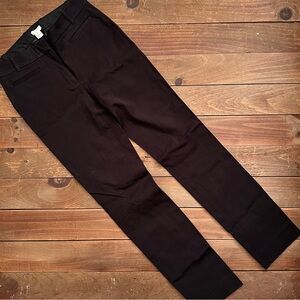 J. Crew Black Stretch Slim Fit Trousers